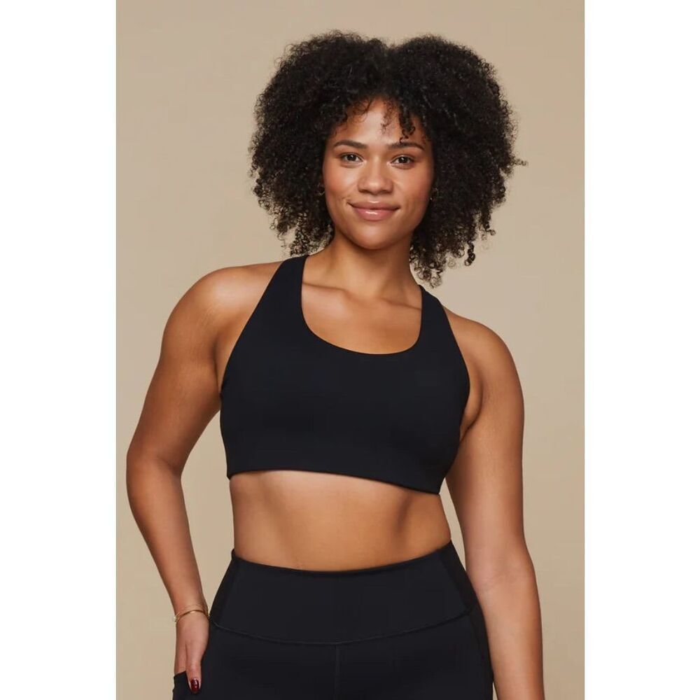 NWT Harper Wilde Flex Convertible Sports Bra High Impact Sports Bra Black Size X